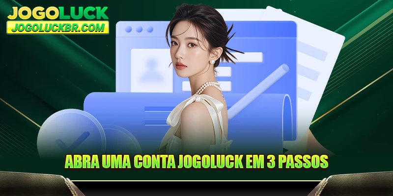 Abra uma conta JOGOLUCK em 3 passos